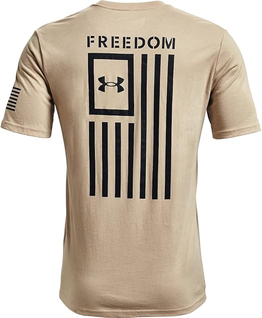Men's Graphic Tee Freedom Flag T Shirt Short Sleeve USA Style