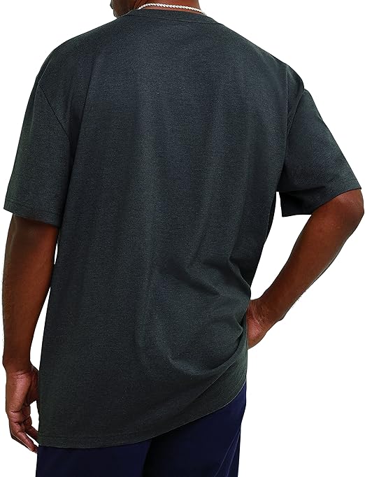 Men's Graphic T Shirt Cotton Midweight Crewneck Tee Script Logo