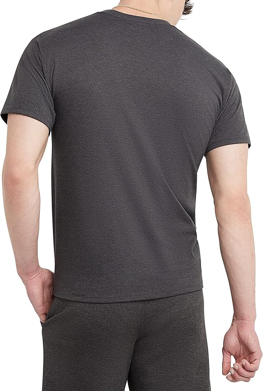 Men's Graphic T Shirt Cotton Midweight Crewneck Tee Script Logo